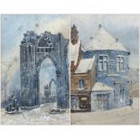 William James Boddy (British 1831-1911): 'Marygate Postern' and 'St Mary's Abbey' York