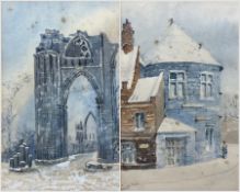 William James Boddy (British 1831-1911): 'Marygate Postern' and 'St Mary's Abbey' York
