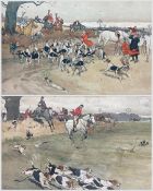 After Cecil Aldin (British 1870-1935): 'The Fallowfield Hunt'