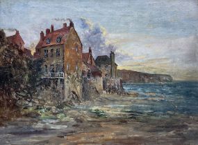 Arthur W Newsholme (British 1920-): Low Tide - Robin Hood's Bay