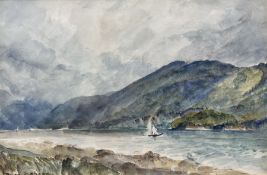 Brian Dobson (New Zealand/Australian 1947-): Sailing Boats in the Estuary