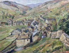 Thomas McAndrew (Northern British 1916-2002): Dales Village Landscape