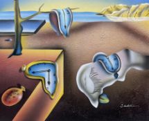 J Kendall after Salvador Dali (Spanish 1904-1989): 'The Persistence of Memory'