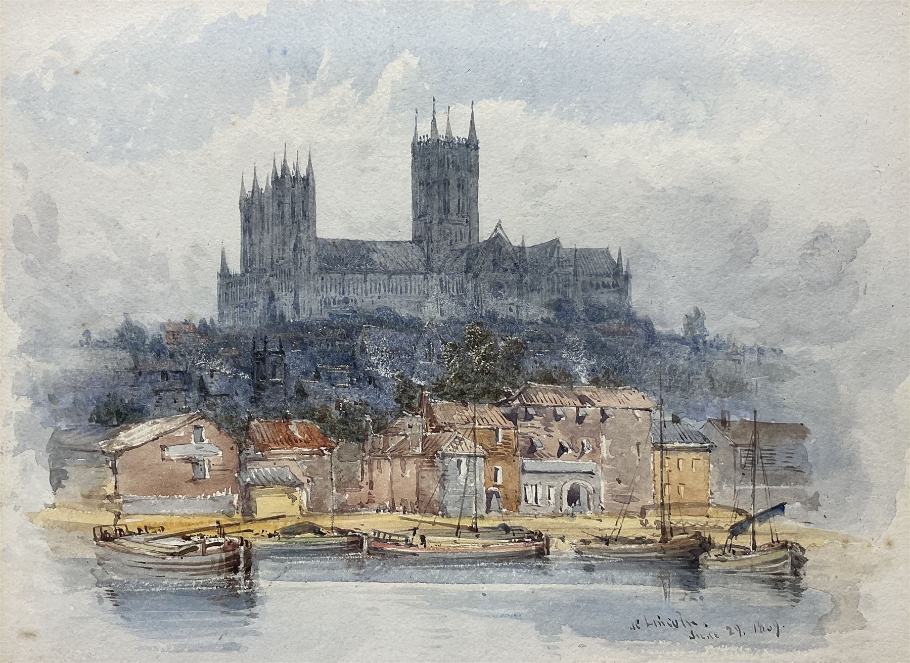 William James Boddy (Brtish 1831-1911): 'At Lincoln'
