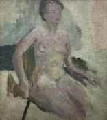 Circle of William Goodridge Roberts (Canadian 1904-1974): Seated Female Nude
