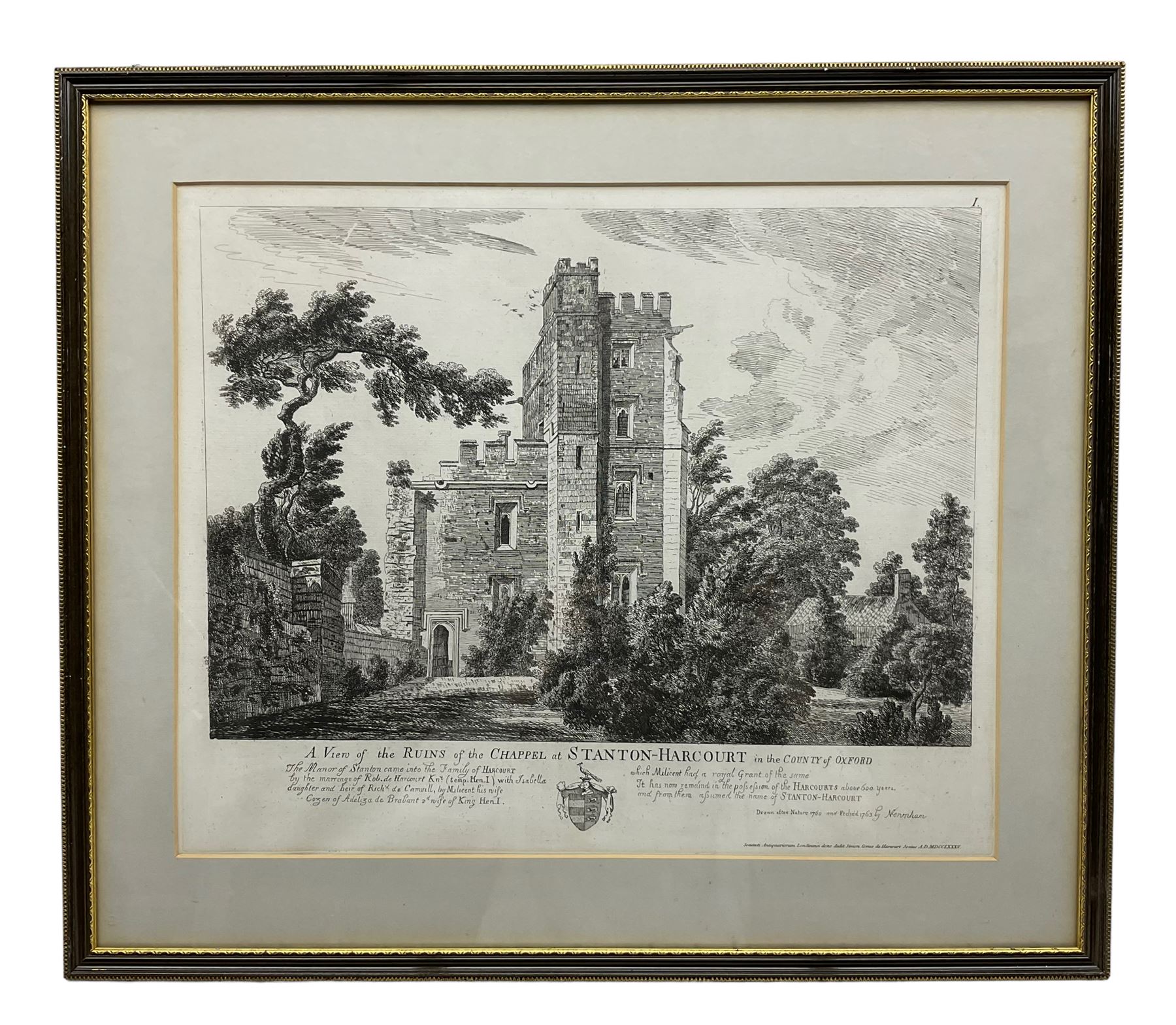 Viscount Nuneham (George Simon Harcourt 2nd Earl Harcourt) (British 1736-1809): Views of the Ruins o - Image 4 of 5