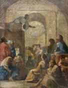 After Eustache Le Sueur (French 1616-1655) 'Saint Bruno Attends a Sermon by Raymond Diocrès'
