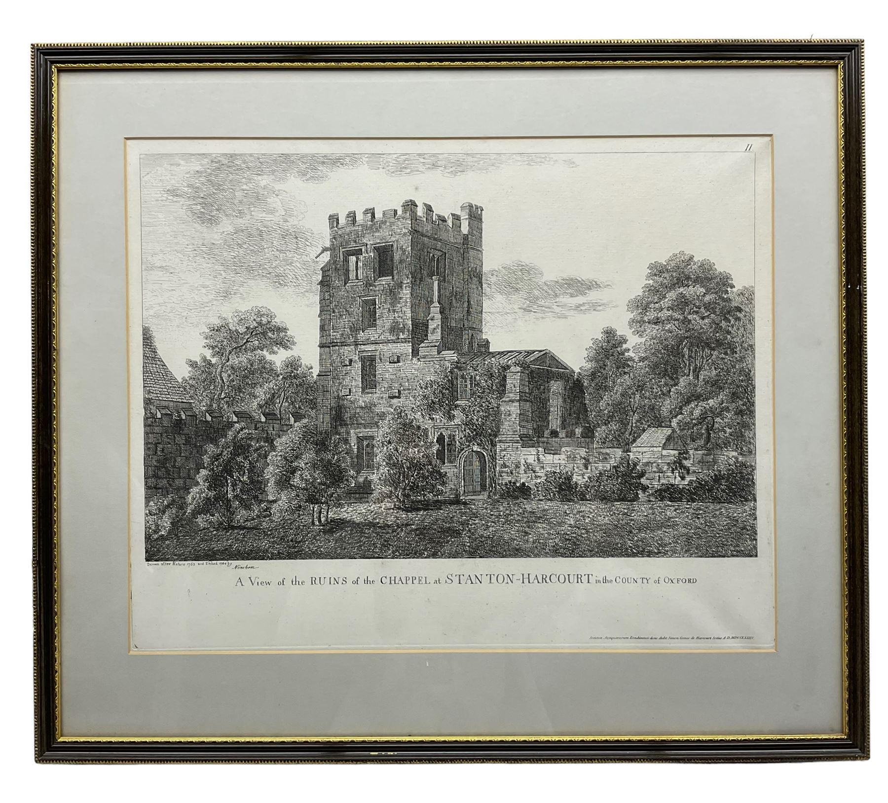 Viscount Nuneham (George Simon Harcourt 2nd Earl Harcourt) (British 1736-1809): Views of the Ruins o - Image 2 of 5