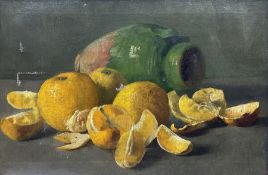 Copyist of John Frederick Peto (American 1854-1907): Trompe L'oeil Still Life of Oranges