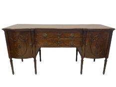 Kendal Milne & Co. - late 19th century to early 20th century Hepplewhite design mahogany sideboard