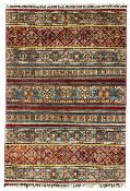 Pakistani Khurjeen multi-coloured rug
