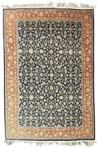 Persian indigo ground carpet