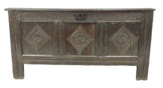 18th century oak coffer or chest