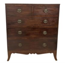 Early 19th century mahogany chest