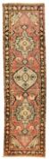 Persian rose ground runner rug