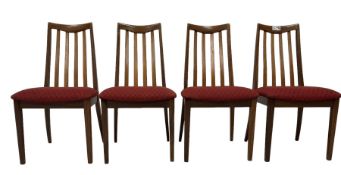 G-Plan - set of four mid-20th century teak 'Fresco' dining chairs