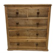 19th century stripped pine chest