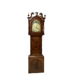 William Brooksbank of Bradford - late19th century 8-day mahogany Yorkshire longcase clock c1870