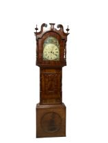 William Brooksbank of Bradford - late19th century 8-day mahogany Yorkshire longcase clock c1870