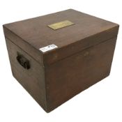 Early 20th century oak silver chest