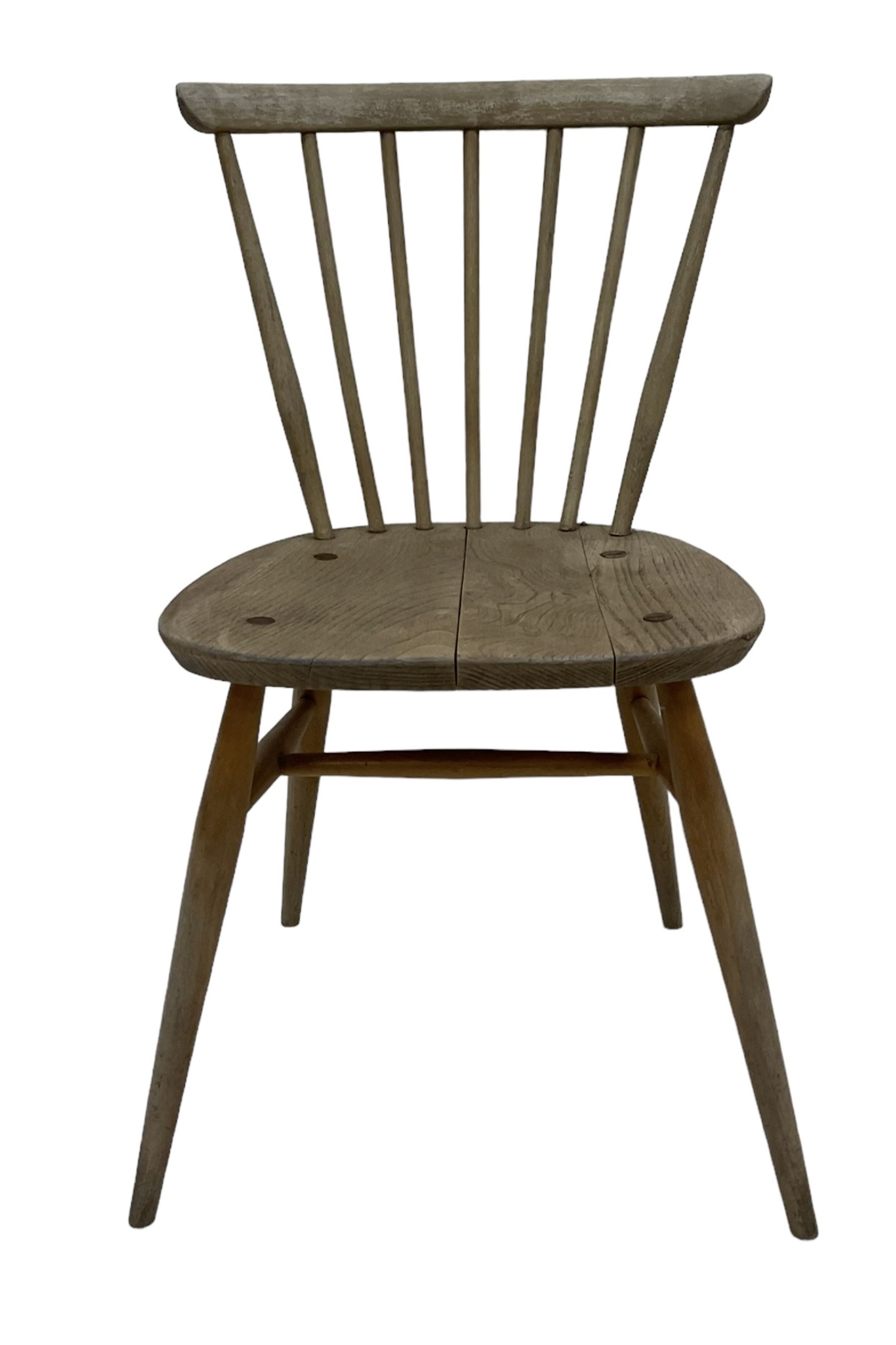 Ercol - 1960s set of three elm stick back chairs - Image 8 of 9