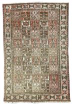 Persian Gabbeh Bakhtiari rose ground garden rug