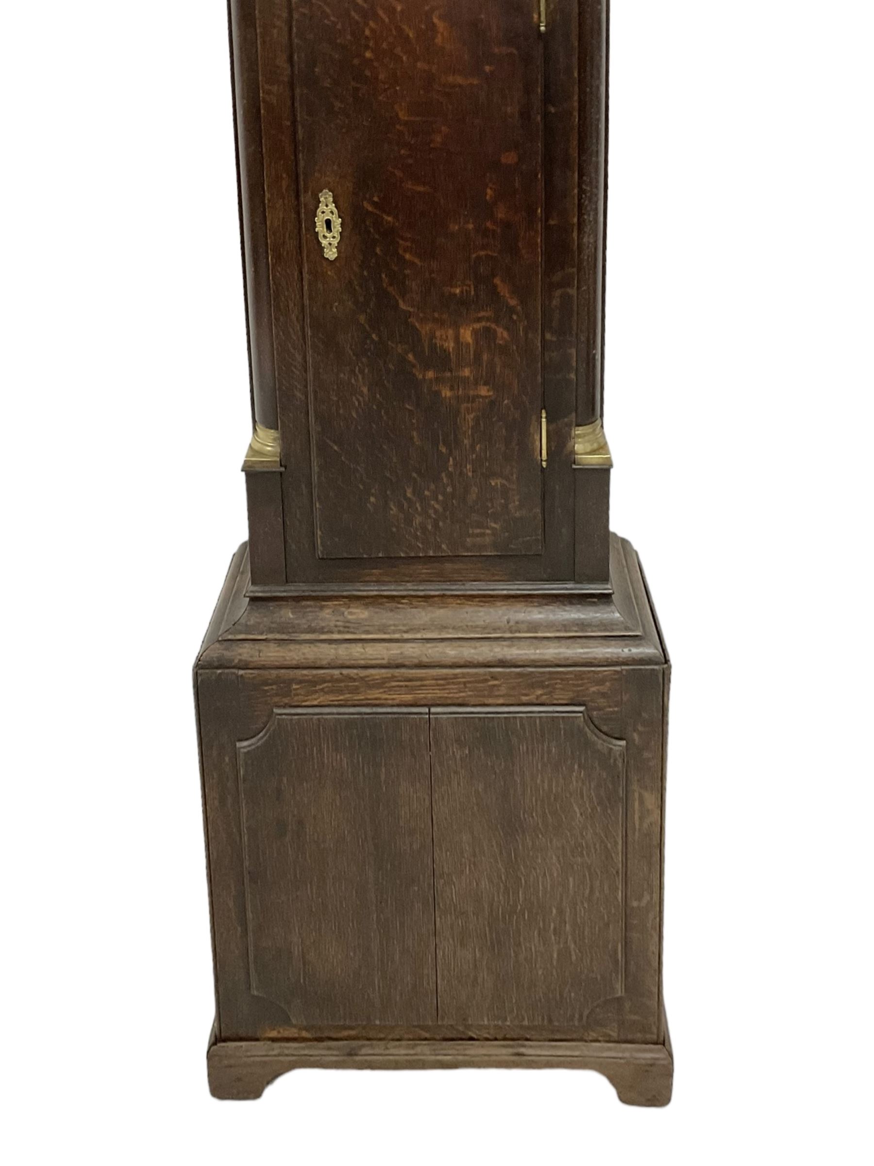 Thomas Lister of Halifax - Late 18th century oak cased 8-day longcase clock with a swans neck pedime - Image 4 of 6