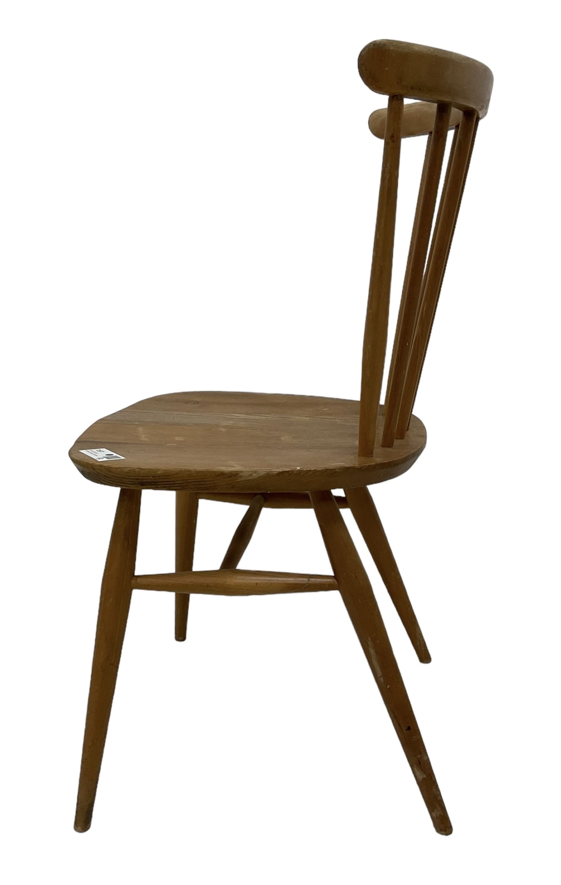 Ercol - 1960s set of three elm stick back chairs - Image 7 of 9