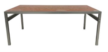 Jean René - 1970s burnished metal coffee table