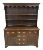 19th century Georgian design oak dresser