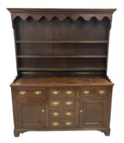 19th century Georgian design oak dresser