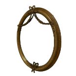 19th century giltwood and gesso wall mirror