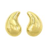 Tiffany & Co pair of 18ct gold teardrop earrings