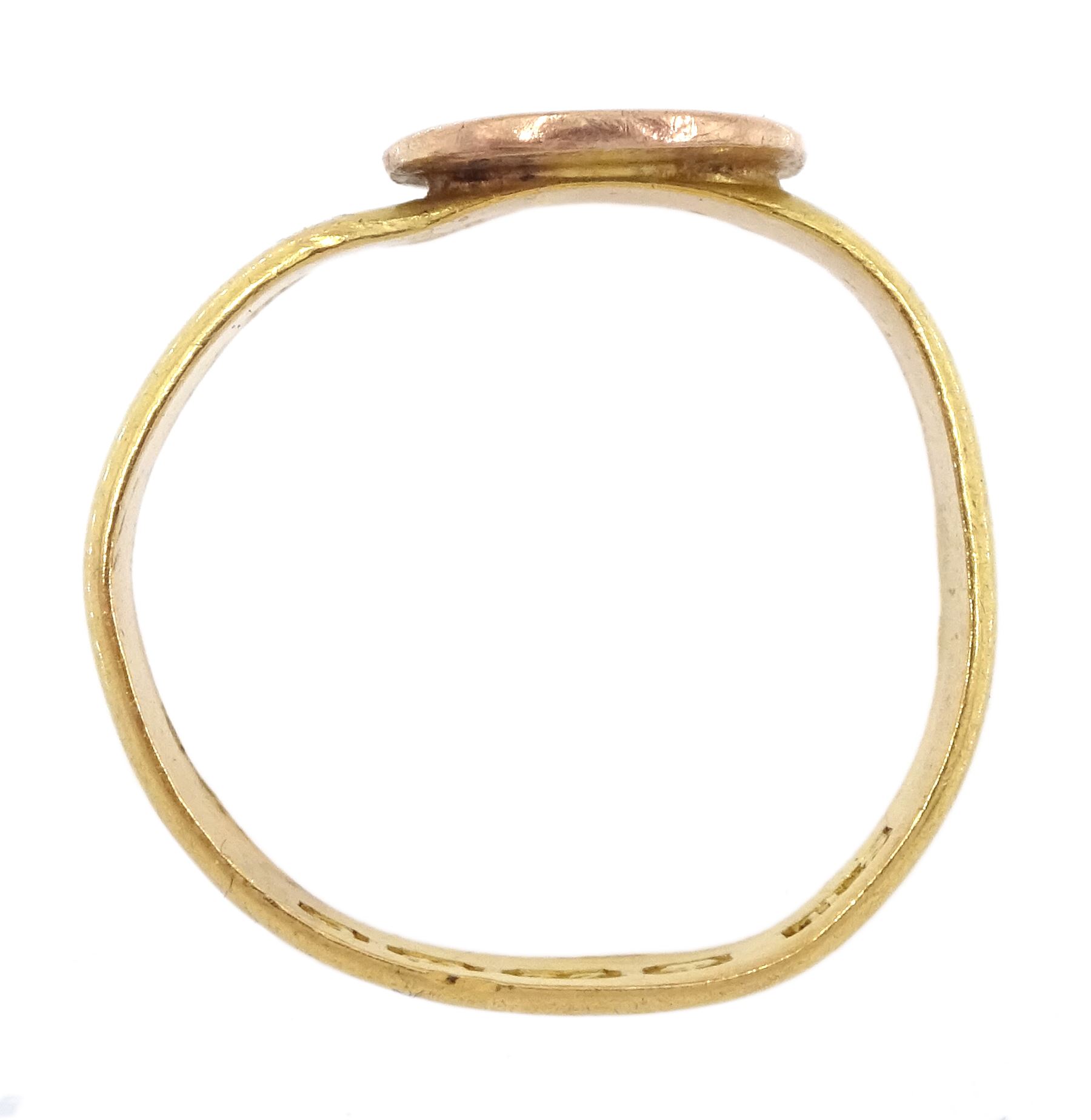 Edwardian 22ct gold ring - Image 4 of 4