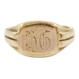 9ct gold monogrammed