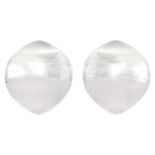 Georg Jensen pair of silver silver stud earrings designed by Nanna Ditzel