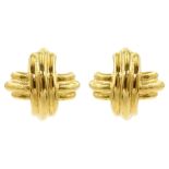 Tiffany & Co pair of 18ct gold 'Signature X' knot earrings