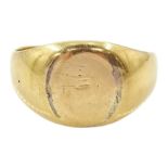 Early 20th century gold signet ring
