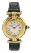 Must de Cartier ladies vermeil quartz wristwatch