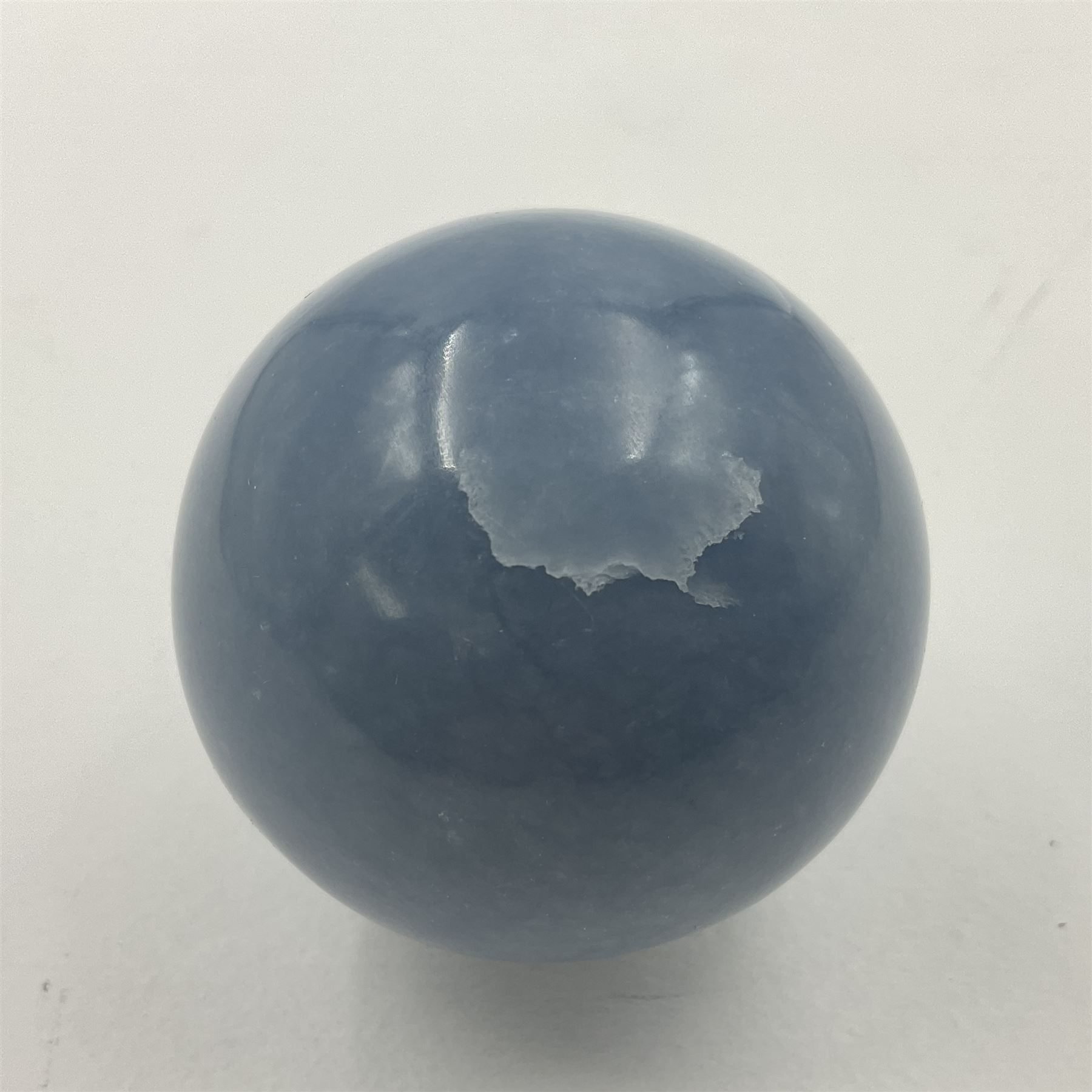 Pair of angelite spheres - Image 5 of 8