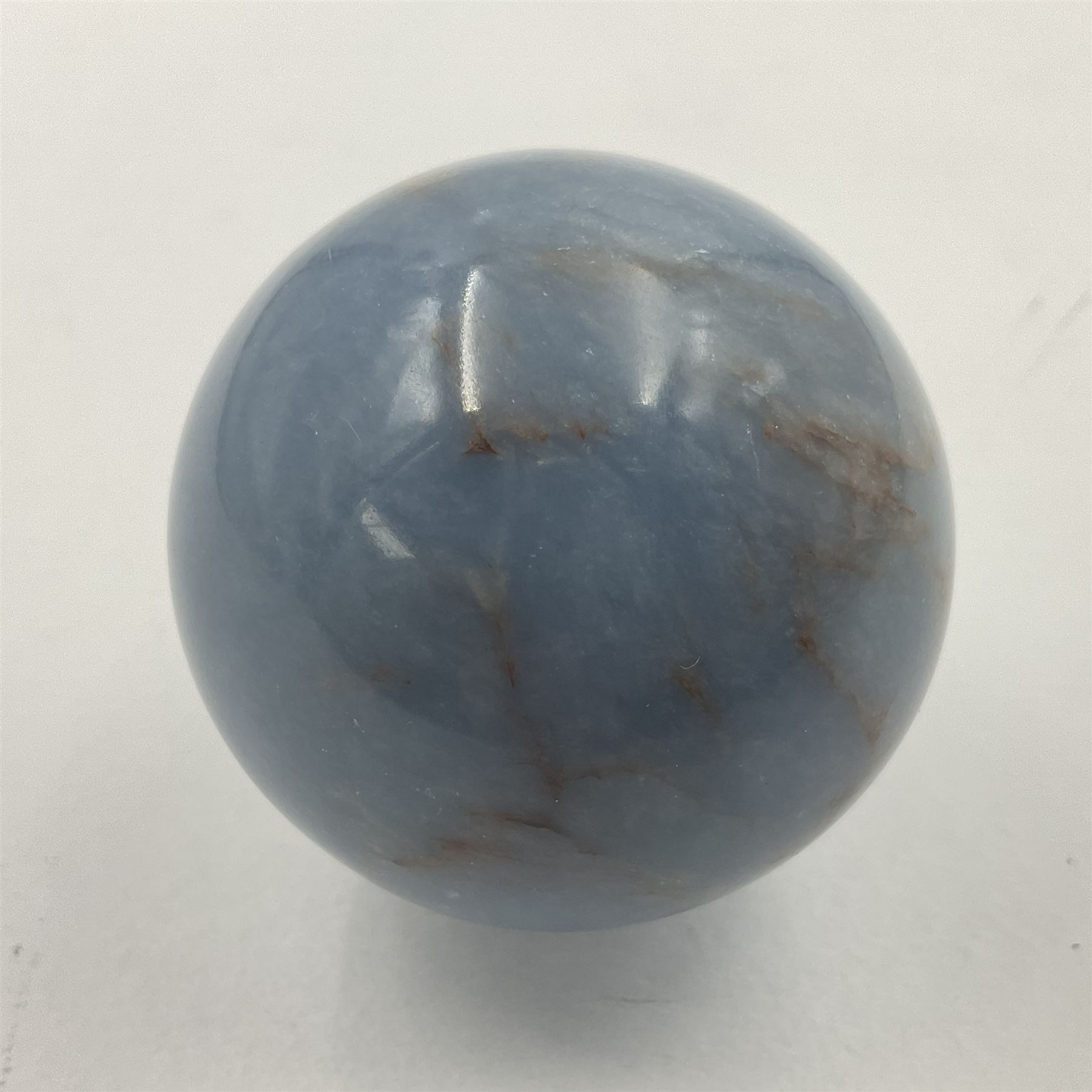 Pair of angelite spheres - Image 7 of 8