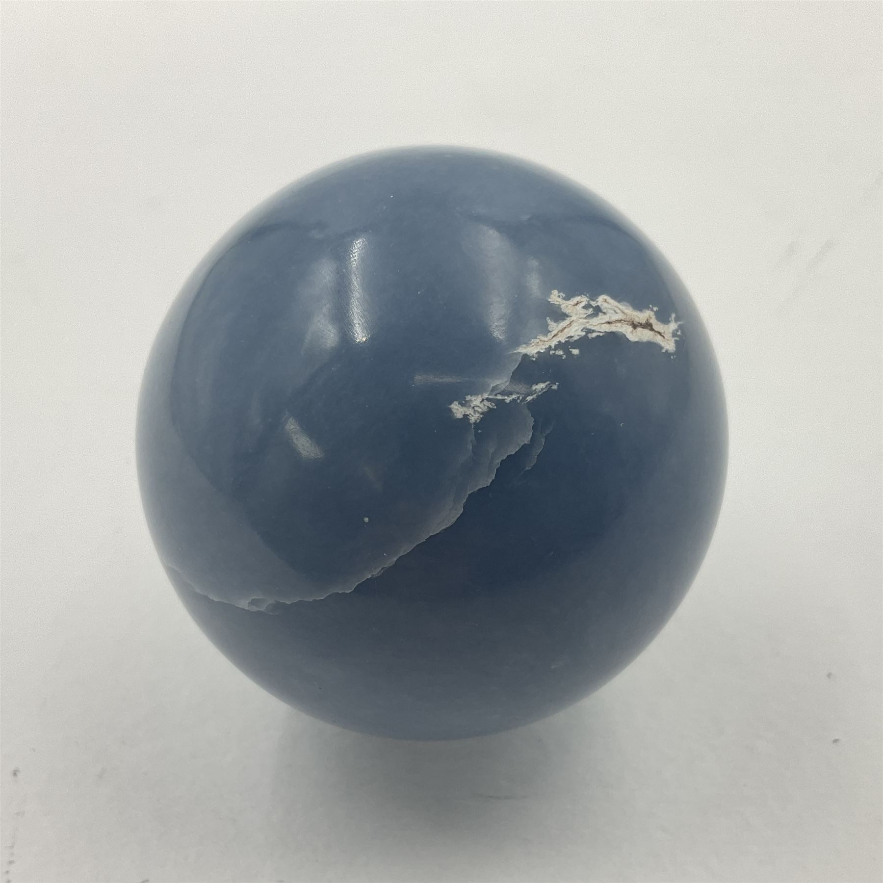 Pair of angelite spheres - Image 3 of 8