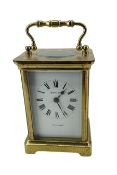 Mappin & Webb 20th century carriage clock with a lever escapement