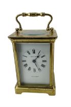 Mappin & Webb 20th century carriage clock with a lever escapement