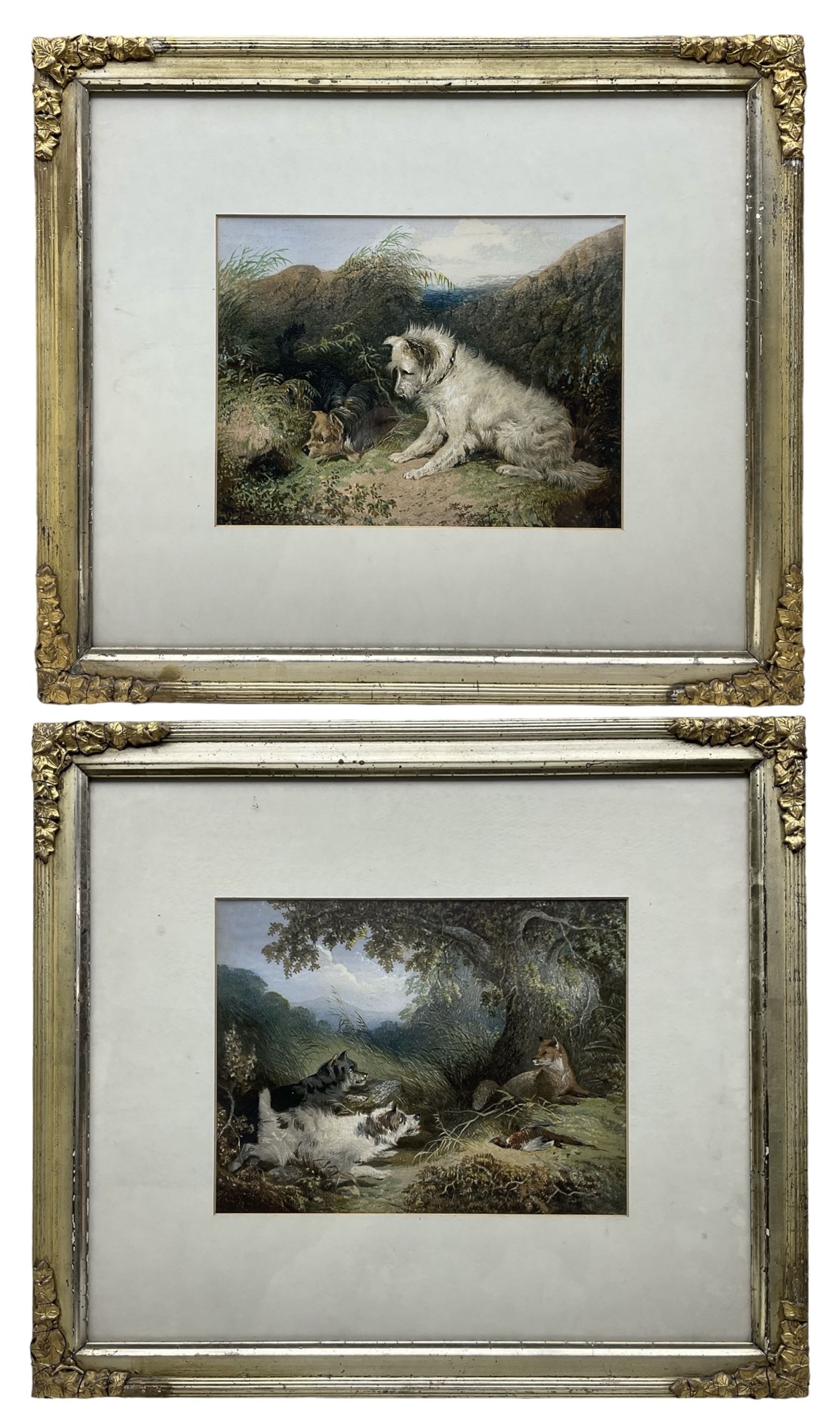 After George Armfield (British 1808-1893): The Two Terriers - Image 2 of 2