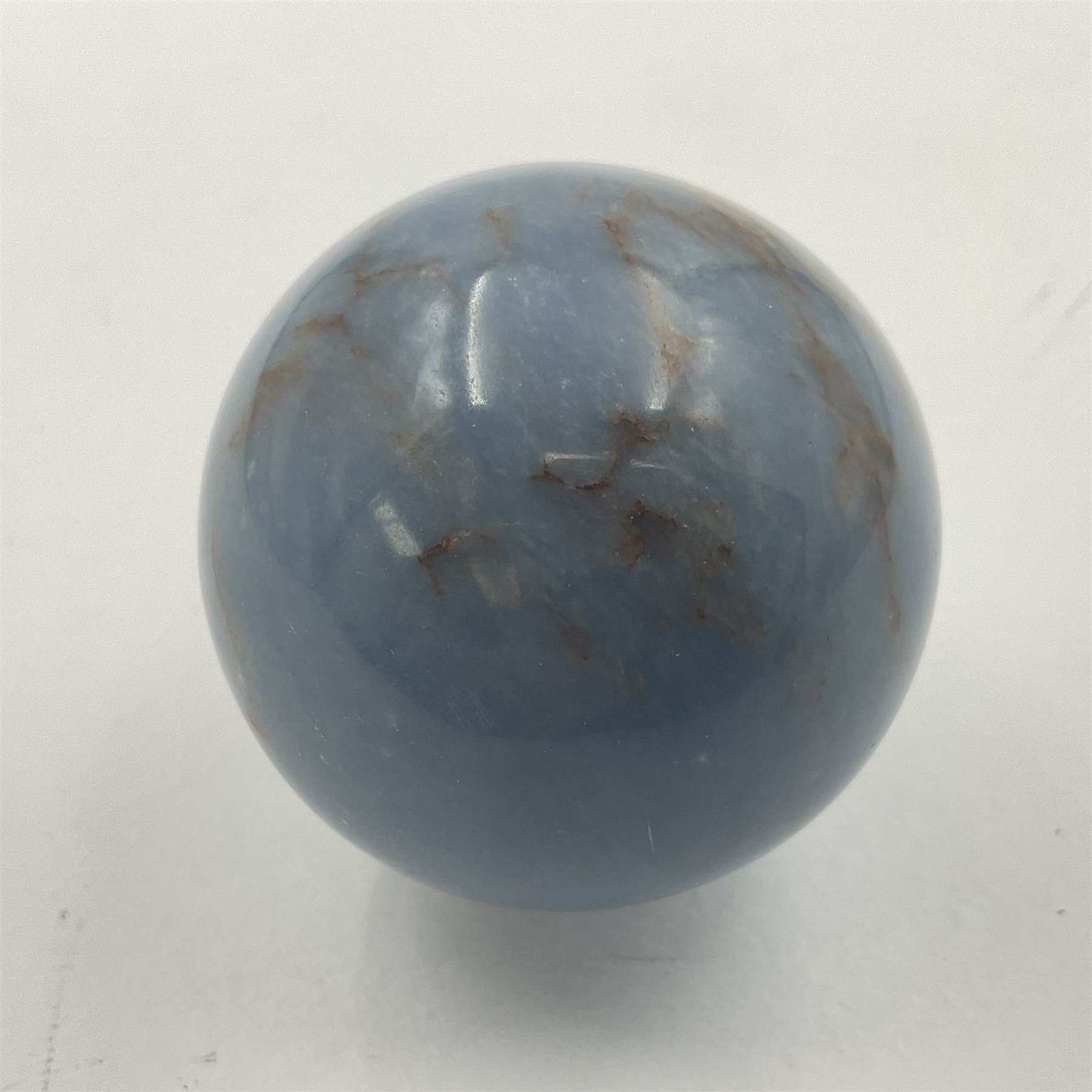 Pair of angelite spheres - Image 6 of 8