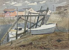 Frederick George Austin (British 1902-1990): Boats Moored