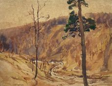 Fred Lawson (British 1888-1968): Trees at Bolton Hall Park - Wensleydale