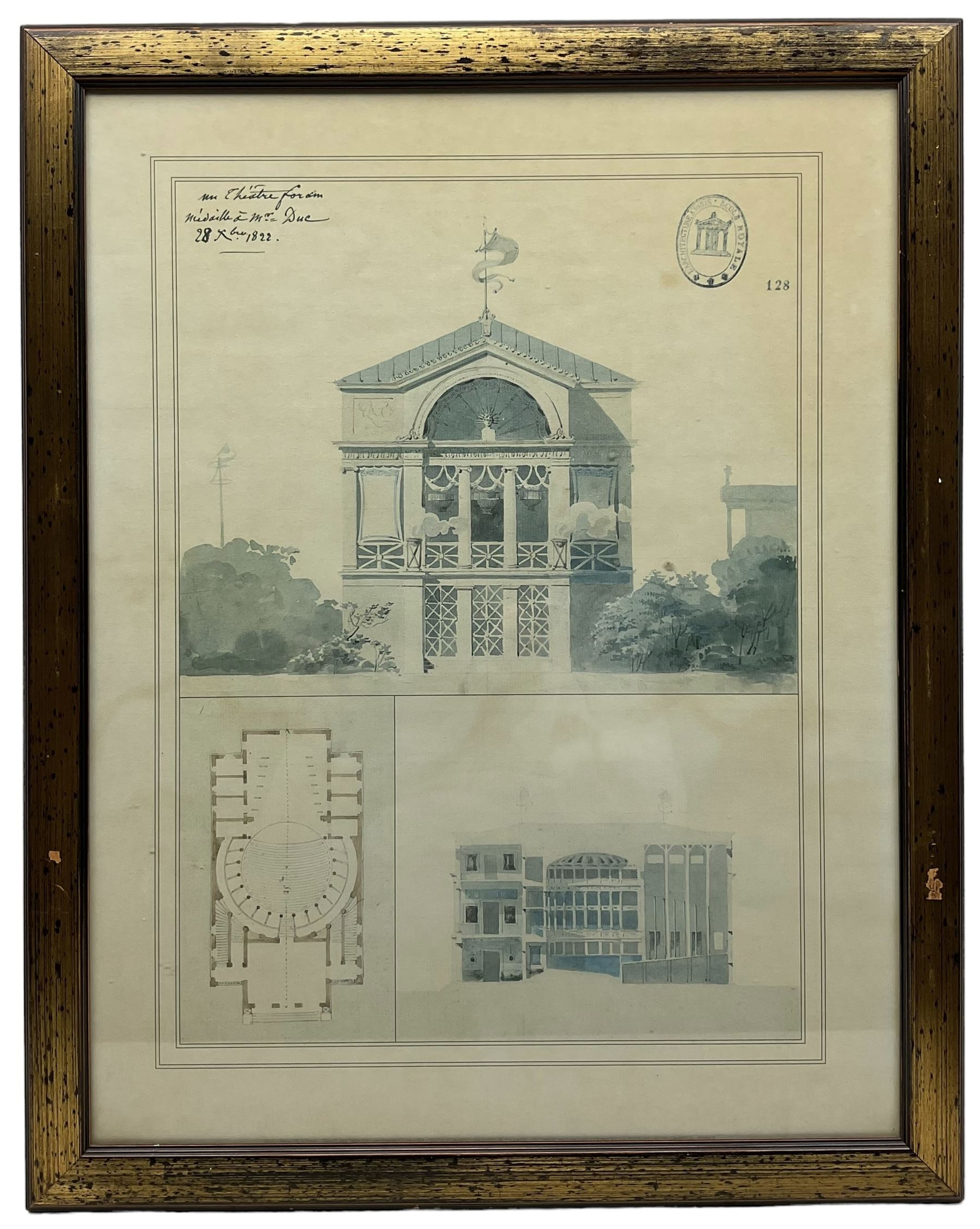 After the Architectural School of Paris (c1906): Designs for the National Museum of Natural History - Image 3 of 8