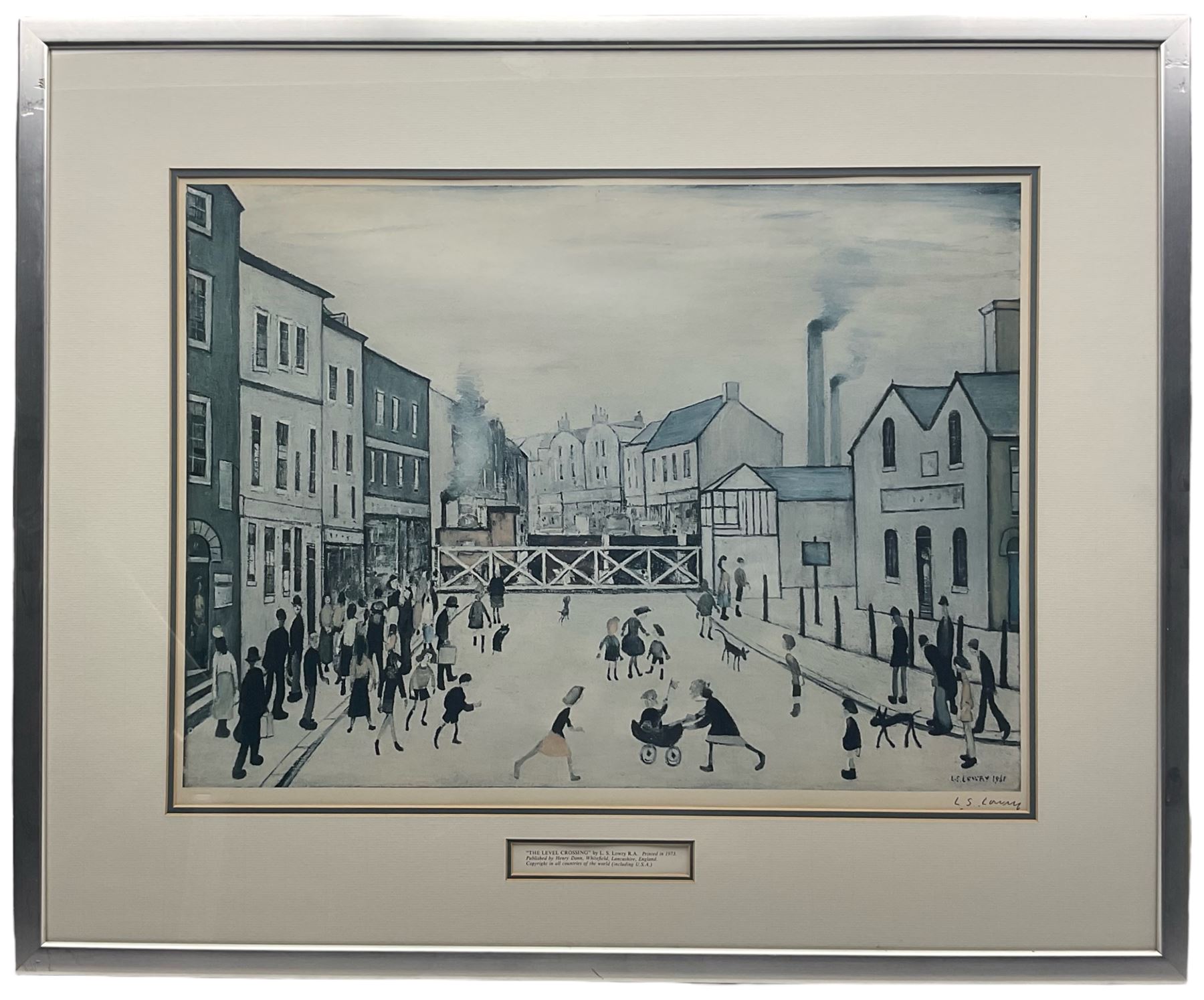 Laurence Stephen Lowry RBA RA (Northern British 1887-1976): 'The Level Crossing' - Image 2 of 4